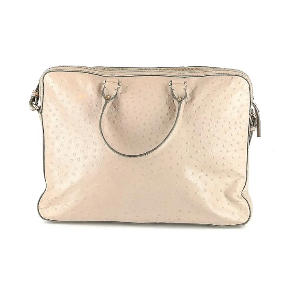 Kate Spade New York Ostrich Padded Laptop Bag Neutral Minimalist - Picture 3 of 4